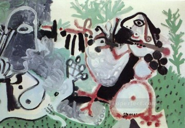 Dos mujeres en un paisaje 1967 cubismo Pablo Picasso Pinturas al óleo